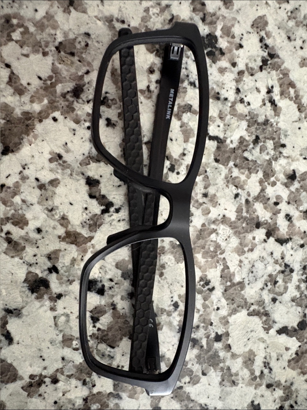 Oakley Men's Matte Black Rectangular Frame Glasses